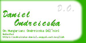 daniel ondreicska business card